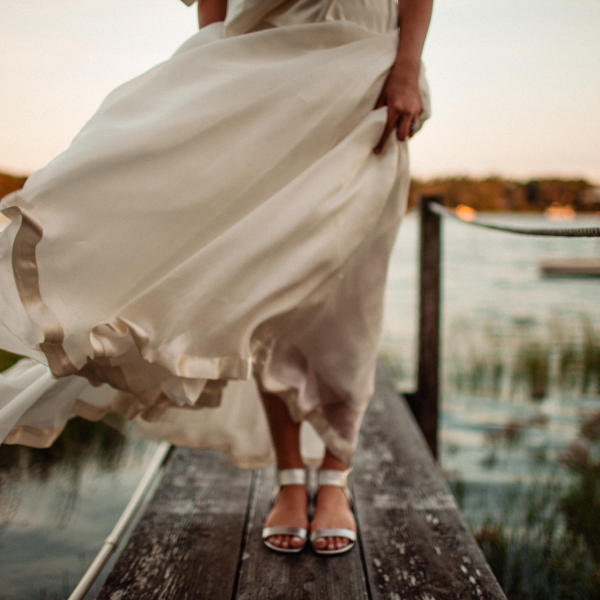 windy wedding dress