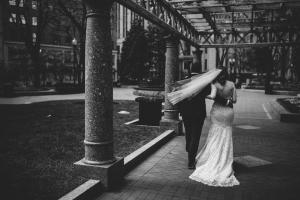 bride and groom married at boston elopement