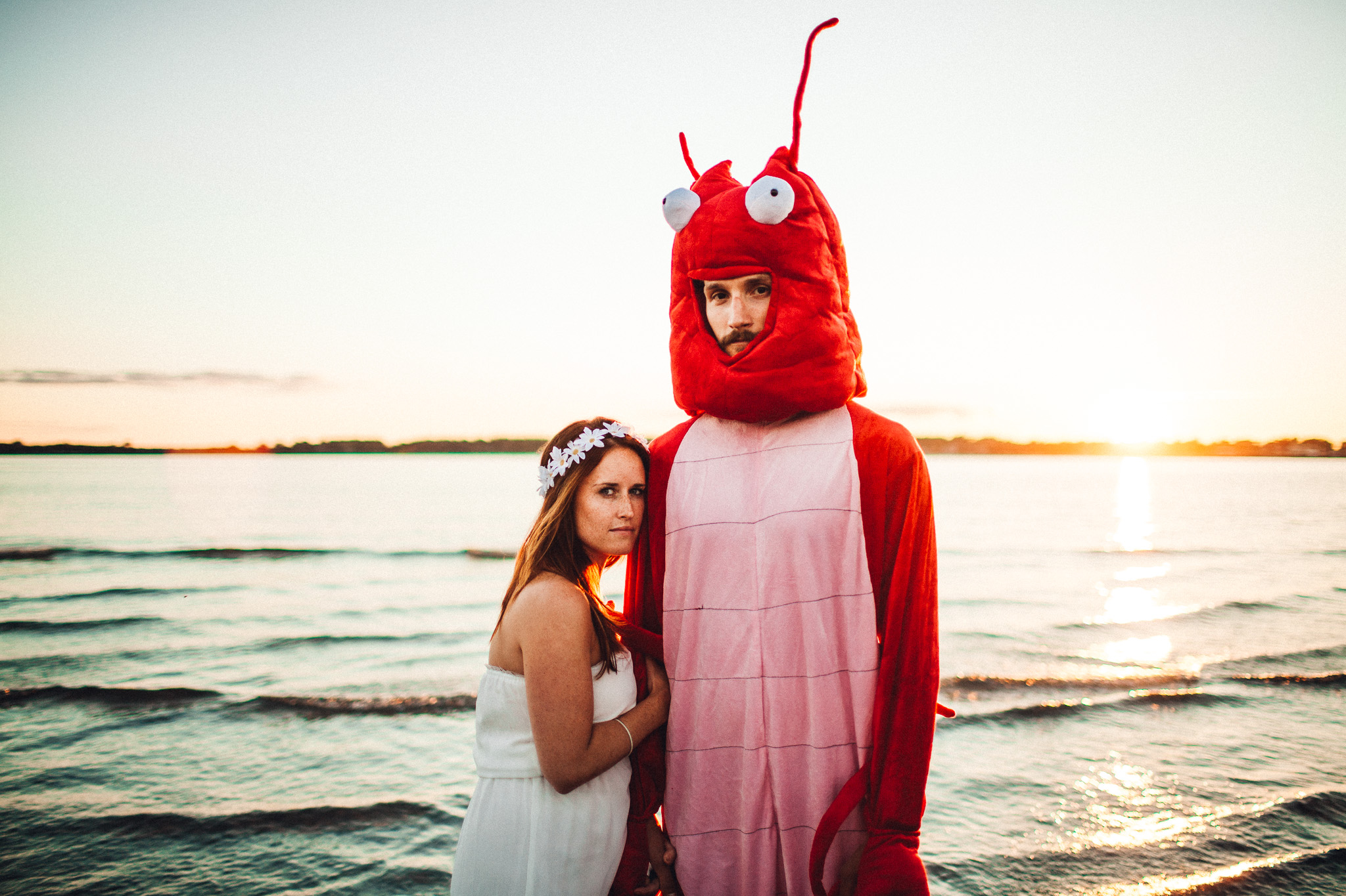 Fort Foster Engagement and a Lobster-011
