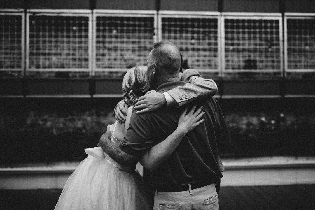 the last hug before his daughter gets married.